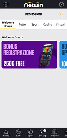 netwin bonus e promozioni