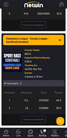 netwin tempi di prelievo